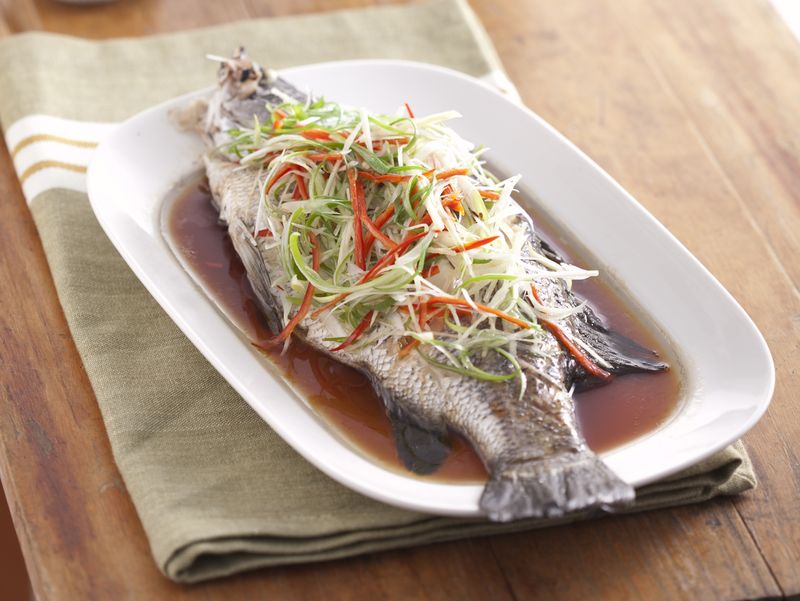 清蒸鱸魚 料理123