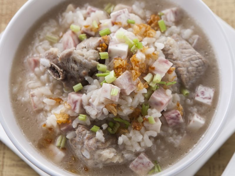 芋頭排骨粥 料理123